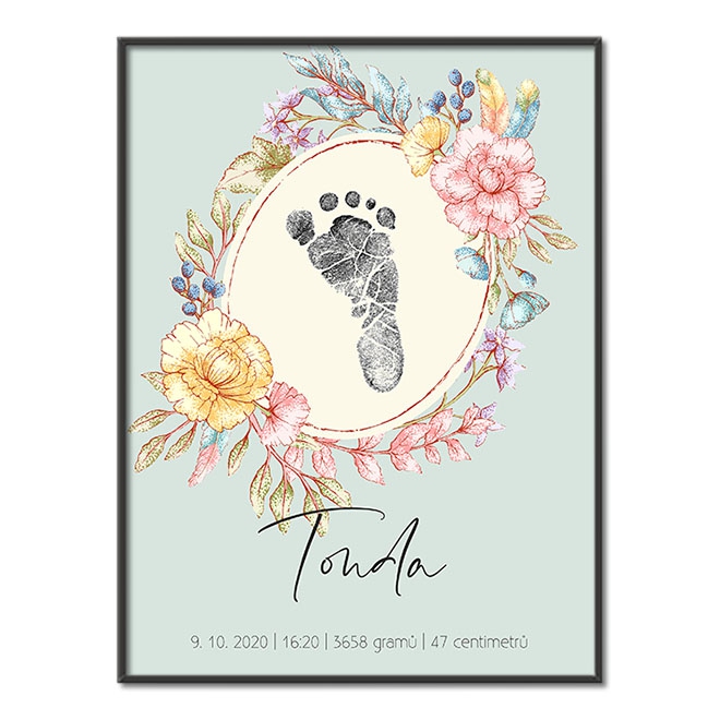 Personalizovateľný plagát Narodenia bábätka - 23