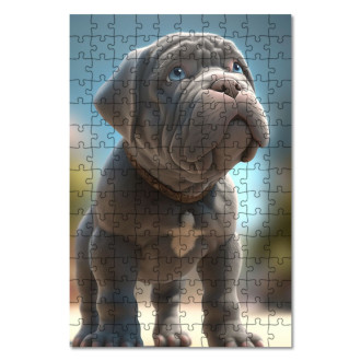 Dřevěné puzzle Neapolský mastif animovaný