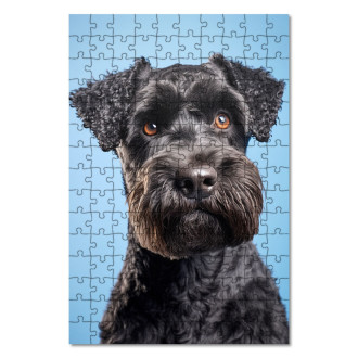 Drevené puzzle Kerry Blue Terrier realistic