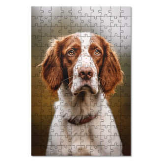 Drevené puzzle Welsh Springer Spaniel realistic