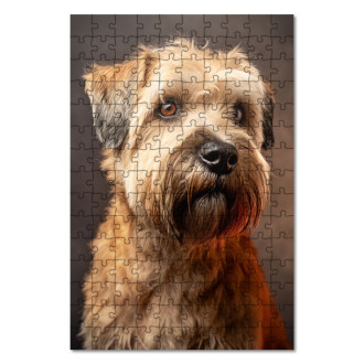 Dřevěné puzzle Soft Coated Wheaten Terrier realistic