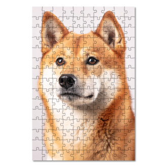 Drevené puzzle Shiba Inu realistic
