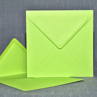 Listová obálka Štvorec zelená svieža 130mm