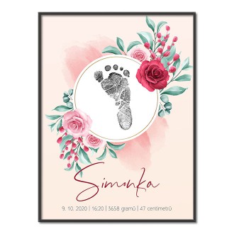 Personalizovateľný plagát Narodenia bábätka - 18