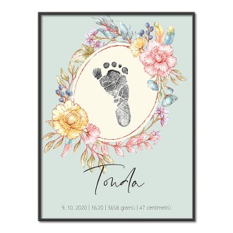 Personalizovateľný plagát Narodenia bábätka - 23