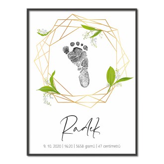 Personalizovateľný plagát Narodenia bábätka - 35