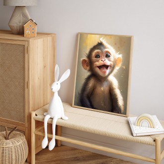 Akvarelová opica