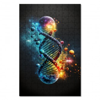 Drevené puzzle DNA Vesmíru