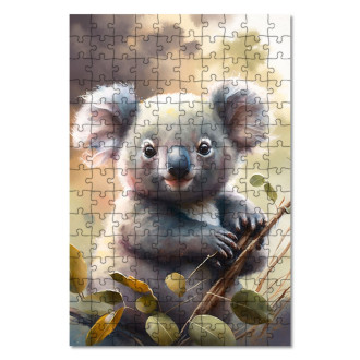 Drevené puzzle Akvarelová koala