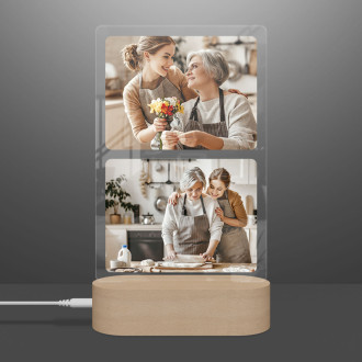 Lampa - Fotokoláž na akrylovom skle 02v