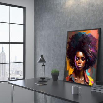 Moderné umenie - Afro americká žena 2