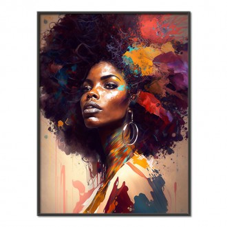 Moderné umenie - Afro americká žena